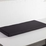 Yastık Siyah Dış Mekan Tezgah Minderi 100x30x5 cm Özelleştirilebilir Koltuk Pedi Bahçe Veranda İç/Dış Mekan Mobilya Değiştirme 2/3/4 Kişilik Yemek Odası veya Pencere Koltuğu Ev için Kişiselleştirilmiş