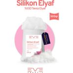 Yastık Yorgan Oyuncak Dolum Malzemesi Antialerjik Yapışmaz 1.Kalite %100 Temiz Silikon Elyaf 500 Gr - 10 x 20 x 40 cm - Beyaz