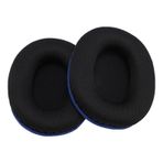 Yastıkları, 4pccs, Bulut Serilerinin kulaklığı Için Yumuşak Ve Konforlu Bellek köpüğü Ile Esnek Ve Elastik Kasklar Ile Bulaşır (BLACK) (siyah mavi)