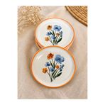 Yasvera Ceramics 6’lı Mavi Bahçe Tatlı tabağı