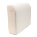 Yatak Boşluğu Dolgu, Bej Kanepe Yastığı Kama Yastık, Okuma Desteği için 60x48x15cm Yüksek Yoğunluklu Köpük Bolster, Çıkarılabilir Keten Kapaklı Boşluk Dolgusu, Düz Renk Başlık Konumlandırma.