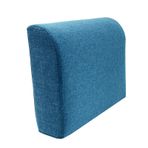 Yatak Boşluğu Dolgu, Lacivert Düz Renk Keten Koltuk Destek Mat, 50x48x10cm Çıkarılabilir Yüksek Yoğunluklu Köpük Okuma Yastığı, Yatak Boşluğu Dolgusu, Sandalyeler, Tabureler ve Başlıklar için Tam