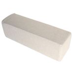 Yatak Boşluğu Dolgusu, Bej Okuma Destek Yastığı - 55 x 15 x 20 cm Yüksek Yoğunluklu Köpük Koltuk Minderi, Düz Renk Keten Bolster, Sandalyeler ve Tabureler için Mükemmel Yatak Boşluğu Dolgusu