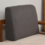 Yatak Boşluğu Dolgusu, Ergonomik Gri Koltuk Paspası 70x45x20cm, Yüksek Yoğunluklu Köpük Pedi, Keten Başlık Yastığı, Sırt Yastığı, Okuma Desteği, Çıkarılabilir Kapak, Yatak Aralığı Dolgusu
