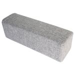 Yatak Boşluğu Dolgusu, Gri Keten Okuma Destek Yastığı, 80x10x10cm Yüksek Yoğunluklu Köpük Yastık, Koltuk için Düz Renk Bolster, Sandalyeler ve Tabureler için Yatak Boşluğu Dolgusu, Rahat Sırt Desteği
