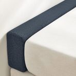 Yatak Boşluğu Dolgusu, Lacivert Kraliçe Yatak Başlığı Boşluk Dolgusu (10,16 cm x 7,62 cm) - Tam Destekli Yatak ve Koltuk Minderi, Keten Başucu Durdurucuları, Tatami ve Başucu Kullanımı için Dikdörtgen
