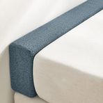 Yatak Boşluğu Dolgusu, Mavi Cal King Kama Yastık (4"x6") - Yatak, Başlık ve Duvar için Düz Renk Yatak Genişletici ve Boşluk Dolgusu - Yatak Odası Konforu için Çıkarılabilir Yastık Yastığı