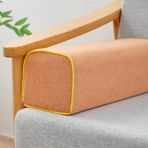 Yatak Boşluğu Dolgusu, Yüksek Yoğunluklu Turuncu Kama Koltuk Destek Yastığı - 50 x 15 x 15 cm Köpük Ped, Tam Destek Yatak Boşluğu Dolgu, Tatami Sandalyeleri, Tabureler ve Yatak Başlıkları için İdeal