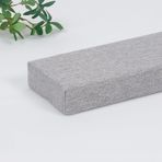 Yatak boşlukları için dolgu, 80 x 20 x 20 cm başlık için gri yastık, çıkarılabilir okuma minderi, yatak boşlukları için yüksek yoğunluklu köpük dolgu, kanepeler için destek matı