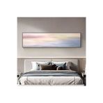 Yatak Odası Soyut El Yapımı Yağlı Boya Tablo 136x60cm