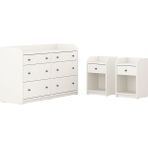 Yatak Odası Takımı, Beyaz, 3'lü Set