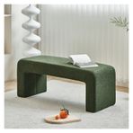 Yatak Odası ve Giriş Yolu için Modern Döşemeli Tezgah Yeşil Buklet Ayakkabı Depolu Osmanlı Tezgahı 120 * 40 * 45 cm