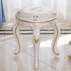 Yatak Odası veya Banyo için Dolgulu Oturaklı ve Çelik Ayaklı Modern Makyaj Taburesi ABS Plastik Makyaj Tezgahı 43 cm Makyaj Masası veya Piyano için Şık Sandalye (Renk: 2)