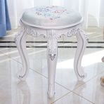 Yatak odası veya banyo için yastıklı oturma ve çelik ayaklı modern makyaj taburesi - 43 cm yükseklikte şık makyaj sandalyesi tuvalet masası piyano bankı için renk seçenekleri mevcuttur)