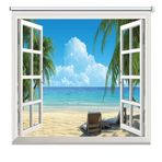 Yatak Odası/Banyo/Çocuk Odası Penceresi için Mükemmel Karartma Stor Perde Plaj Manzarası 60 cm/80 cm/100 cm/120 cm/140 cm Genişlik (Boyut: 100 x 260 cm)