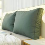 Yatak ve Kanepe için Büyük Sırt Desteği Yastık Yumuşak Okuma Minderi Çıkarılabilir Bel Desteği Yastık Ofis Koltuğu ve Dış Mekan Tezgahı için (E 70x50 cm/27x19 inç)