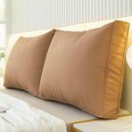 Yatak ve Kanepe için Büyük Yumuşak Sırt Desteği Yastığı Çıkarılabilir Okuma Yastığı ve Ofis Koltuğu Dış Mekan Tezgahı için Bel Desteği (H 60x50 cm/23x19 inç 1 adet)