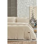 Yataş Bedding Plain Ranforce Bej Çift Kişilik Nevresim Takım