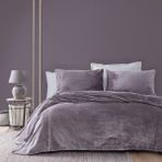 Yataş Belly Tek Kişilik Battaniye Yatak Örtüsü Set - Kül Moru - 170 x 225 cm