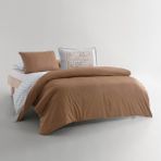 Yataş Charme Ely Çift Kişilik Kadife Saten Nevresim Takımı - Camel - 200 x 220 cm