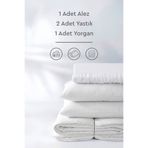 Yataş Eco Night Çift Kişilik Yorgan Yastık Alez Set