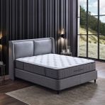 Yataş Ergocoil Infinity Pro 3'lü Yatak, Baza, Başlık Set - Gri - 100 x 200 cm