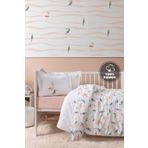Yataş Mini Nuala Bebek Ranforce%100 Pamuk Nevresim Takımı - Pudra 100 x 150