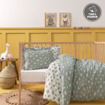 Yataş Mini Povey Bebek Ranforce %100 Pamuk Nevresim Takımı - Adaçayı - Yeşil - 100 x 150 cm