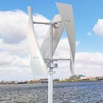 Yatay Rüzgar Türbini AC Türbin Jeneratörü Kiti Deniz Evi için Şarj Kontrol Cihazı ile, 12000W Gürültüsüz Dikey Rüzgar Türbini Jeneratörü, 12V 24V 48V Manyetik Levitasyon Rüzgar Türbini 3 Kan