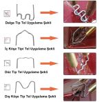 YATE10-1000 Adet Set Plastik Kaynak Zımba Teli