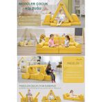 Yatella 10 Parça LEGO Modüler Bebek ve Çocuk 2\\\'li Koltuğu - Sarı