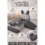 Yatella Şirin Tavşan Yatak - Çok Fonksiyonlu Bebek & Çocuk Yatağı 70 X 130 Cm Krem - Antrasit