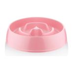 Yavaş Mama Kabı Kedi ve Köpek Için | Yavaş Besleyici Mama Tabağı | Anti-Tıkanma, Kaymaz Taban | 375 ml Oumo - Pembe