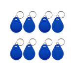 YAVIS Yakın 13,56 MHz RFID çipleri, transponder anahtarlık, NFC token etiketleri, 1k yonga anahtar, giriş kontrolü, keyob anahtar kartı, mavi (100'lü paket)