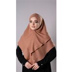 Yavru Ağzı Pratik Hazır Geçmeli Tesettür Eşarp Pamuk Caz Kumaş Çift Katlı Çapraz Hijab 2304_35