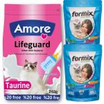 Yavru Kedi Süt Tozu Lifeguard 240GR, Biberon ve 2 Adet 85G Somonlu Punch Ödül Maması - 240 Gr + 2x85 Gr Somon Punch
