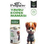 Yavru Köpek Yaş Mama Kuzu Konserve Jöleli Premium Parça Etli Yemek Besleyici Tahılsız Form 12X415 gr