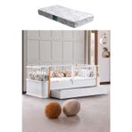Yavrulu Karyola, Antalya Montessori Yavrulu Yatak - Ceviz + 1 Adet Comfort Yatak