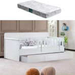 Yavrulu Karyola, Mira Yavrulu Montessori Karyola + 1 Adet Comfort Yatak Beyaz 90 X 190