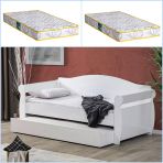 Yavrulu Karyola, Taht Yavrulu Yatak + 2 Adet Comfort Yatak Beyaz 90 X 200