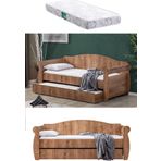 Yavrulu Yatak, Taht Yavrulu Karyola - Ceviz + 1 Adet Comfort Yatak