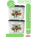 Yavulu Meyve Sebze Temizleyici Karbonat Yıkayıcı Pestisit Kalıntı Giderici 1kg Özel Kutusunda 2 Adet - 1BW-Beyaz