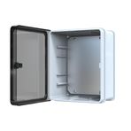YAVUZ Abs Pano 25 x 30 x 15.2 cm Taban Saclı IP65 Plastik Pano Montaj Plakalı Elektrik Kutusu Pano Darbeye Dayanıklı Dış Ortam Muhafaza Kutusu ABS Pano POLİ 026