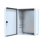 YAVUZ Abs Pano 30 x 40 x 17 cm Taban Saclı IP65 Plastik Pano Montaj Plakalı Elektrik Kutusu Pano Darbeye Dayanıklı Dış Ortam Muhafaza Kutusu ABS Pano POLİ 023