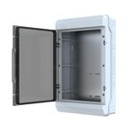 YAVUZ Abs Pano 35.5 x 56 x 14.3 cm Taban Saclı IP65 Plastik Pano Montaj Plakalı Elektrik Kutusu Pano Darbeye Dayanıklı Dış Ortam Muhafaza Kutusu ABS Pano POLİ 021