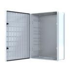 YAVUZ Abs Pano 50 x 70 x 22.5 cm Taban Saclı IP65 Plastik Pano Montaj Plakalı Elektrik Kutusu Pano Darbeye Dayanıklı Dış Ortam Muhafaza Kutusu ABS Pano POLİ 025