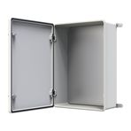 YAVUZ Polyester Pano 50 x 70 x 23 cm Taban saclı IP65 Polyester Pano Montaj Plakalı Elektrik Kutusu Taban Saclı Pano Dış Ortam Muhafaza Kutusu PLYS 5070