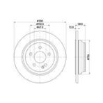 Yavuzsan 24581 Arka Fren Diski Mercedes Vito Box-v250 14-motor 111-114-116-119 2.2mpv 300x67x5dl Adet 4474230012