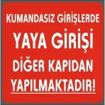 Yaya Girişi Diğer Kapıdan Yapılmaktadır 15X15 Cm Sticker