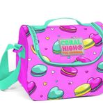 Yaygan Coral High Pembe Makaron Desenli Termoslu Beslenme Çantası - Kız Çocuk